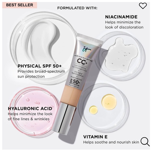 It Cosmetics CC Cream Color correcting full coverage cream. Anti-Aging Hydrating - Picture 14 of 15